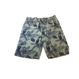 Gap Boys Star Wars Khaki Tropical Shorts Cargo Green Camo Size 14 100% cotton